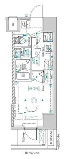 ラフィスタ横浜蒔田II【10階】の間取り