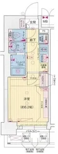 プレサンス横浜鶴見市場シュネル【2階】の間取り