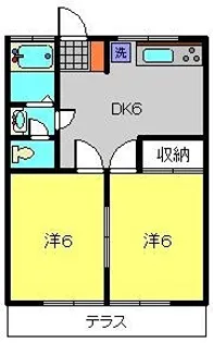 杉山コーポ【101号室】の間取り