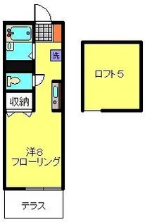エスポワールマツダ【102号室】の間取り