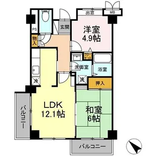 ウィステリア【5階】の間取り