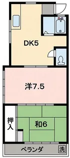 コーポ富士【201号室】の間取り