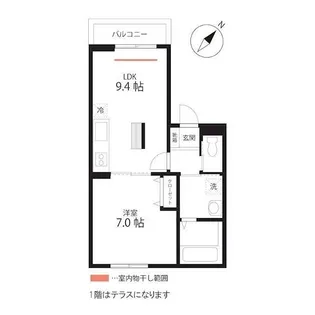 QUIET CRAB HOUSE TOGETHER withB生麦(仮)【2階】の間取り
