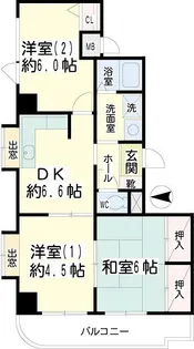 アーバンハイツ鶴見【2階】の間取り