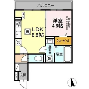 D Paina日吉本町II【1階】の間取り