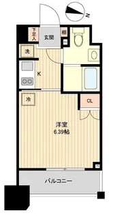 レノス新子安【603号室】の間取り