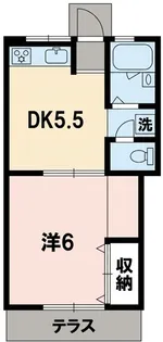 宮川ハイツ【1階】の間取り