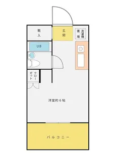 スカイコート鶴見第三【105号室】の間取り