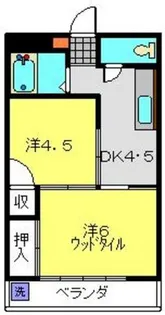 コーポオリオン【202号室】の間取り
