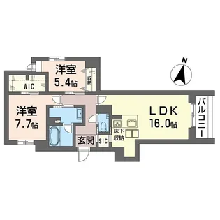 ウエストキャニオン妙蓮寺【1階】の間取り
