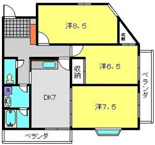 シャンス東寺尾中台10【1階】の間取り