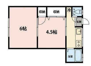 岡村荘【1階】の間取り