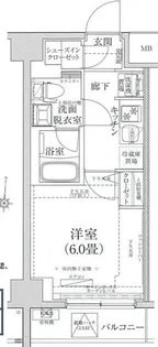 ティモーネプレミアム川崎イースト【4階】の間取り