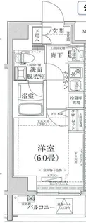 ティモーネプレミアム川崎イースト【7階】の間取り