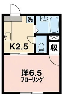リバティI【205号室】の間取り