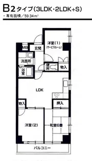 エスポワールFR【5階】の間取り