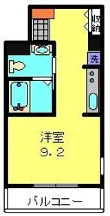 亀屋ハイツ【203号室】の間取り