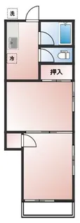 コウシャトー【205号室】の間取り