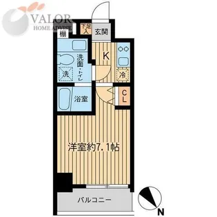 レジディア本厚木【8階】の間取り