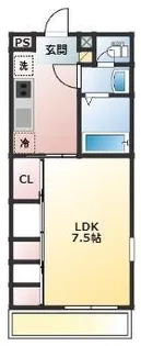 APEXマフィン【102号室】の間取り