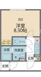 カインドネス本厚木North【3階】の間取り