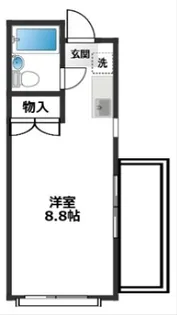 アサミハウス第3【301号室】の間取り