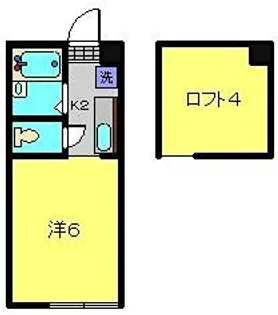 ヒルズ中央林間【103号室】の間取り