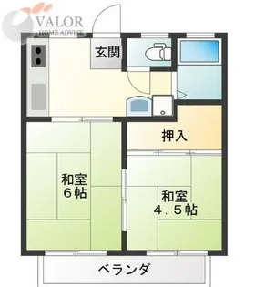 アーバンライフII【2階】の間取り