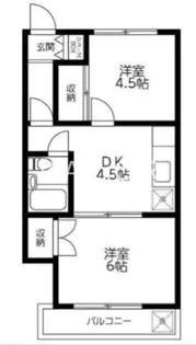 アーク林間【402号室】の間取り