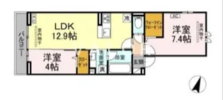 ラピスラズリ東林間【2階】の間取り