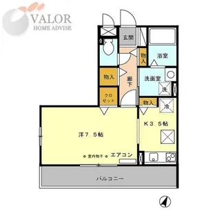 エクレール【1階】の間取り