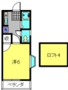 1Kの間取り画像