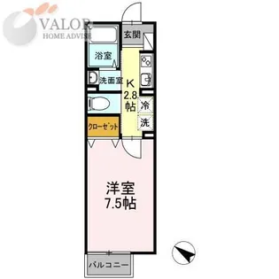 メゾン ド プランドール【2階】の間取り