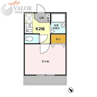 ヴィラマルイシ【207号室】の間取り