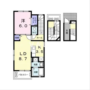 グラン レジデンスII【3階】の間取り