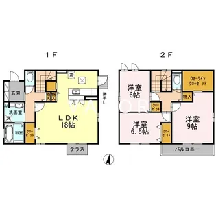 神奈川県大和市つきみ野6丁目【一戸建】の間取り