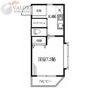 メゾンドAII【5階】の間取り
