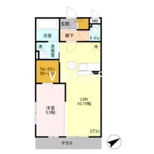 エスポワール【1階】の間取り