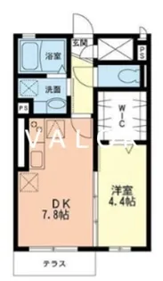 ヒルサイドパレス【1階】の間取り