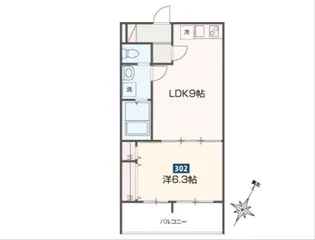 MELDIA小田急相模原Ⅱ【3階】の間取り
