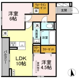ヴィルフレア深見台【302号室】の間取り