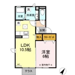 ガーラ南林間【1階】の間取り