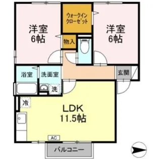 エクセル陽光台【2階】の間取り