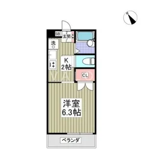 シャトレ・ストンリバーII−2【1階】の間取り