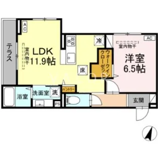 ザフィーア相南【1階】の間取り