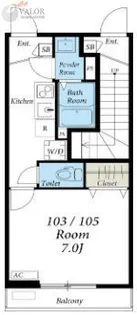 リブリ・アルモ【1階】の間取り