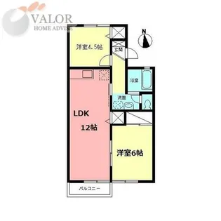 メゾンヴェールⅡ【2階】の間取り