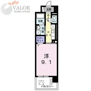 レフィナード【3階】の間取り