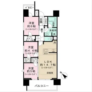 ザ・パークハウス町田テラス【14階】の間取り