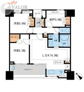 KDXレジデンス町田【4階】の間取り